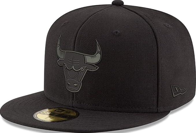 new era chicago bulls nba black on black 59fifty 5950 fitted cap limited edition amazon ca clothing accessories