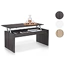 Due-home (Zenit) - Mesa de centro elevable , acabado ceniza , dimensiones 100 cm x 50 cm x 43 cm