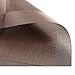 Homcomoda Vinyl Placemats Heat Resistant Dining Table Mats Non-slip Washable Place Mats, A-brown, Set of 6
