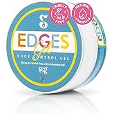 SCG BEAUTY Edge Control Strong Hold Gel, No Flakes, No White Residue, No Greasy, with Coconut Oil, Castor Oil & Biotin, Long-Lasting Edge Control for Natural Hair, Baby Hairs & Slick Back Styles.