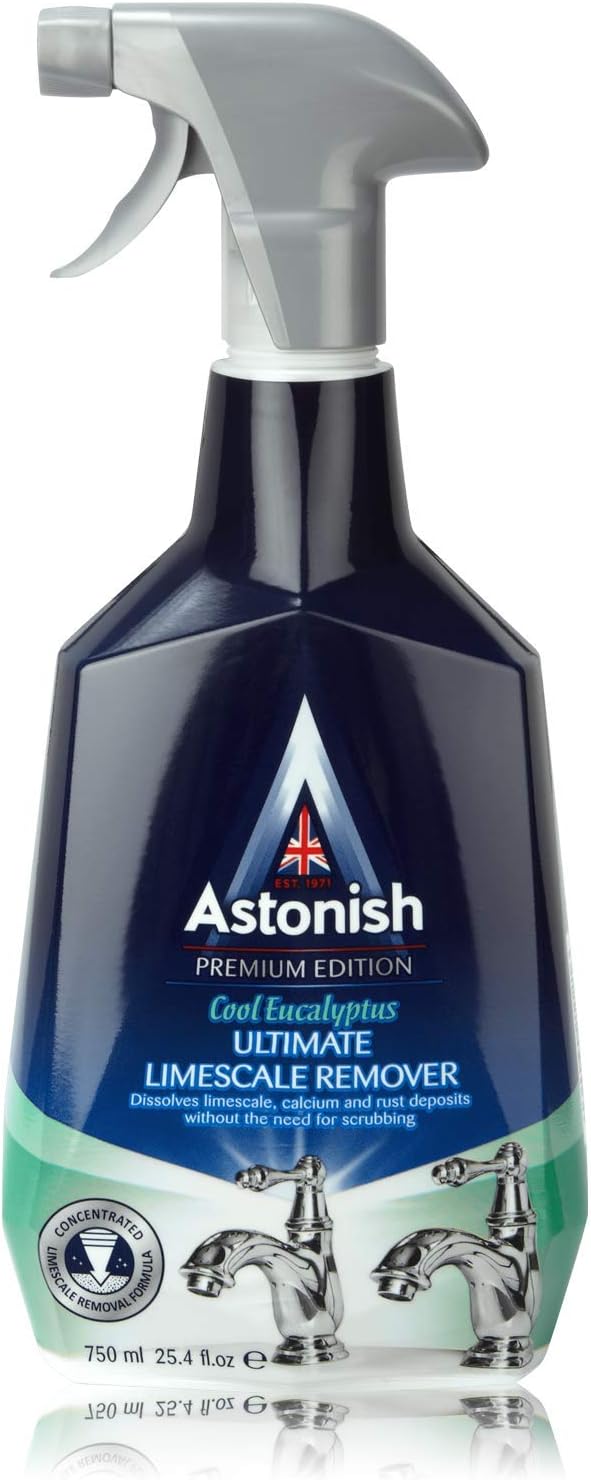 Astonish Specialist Limescale Remover, for Dissolving Limescale and Rust Spray and Dissolve without Scrubbing, Lime Blast, 750ml