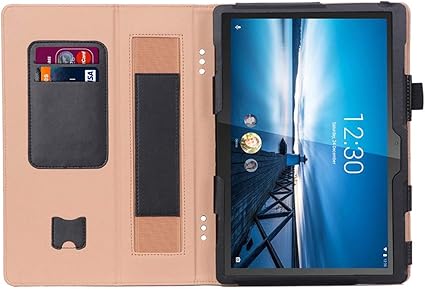 Amazon Co Jp Lenovo Tab P10 Case Nec Lavie Tab E Te510 Jaw Pc Te510jaw Tablet Case Notebook Type Hand Strap Lenovo 10 1 Inch Tab P10 Case Fang Premium Leather Card Storage Stand Function Full Protection