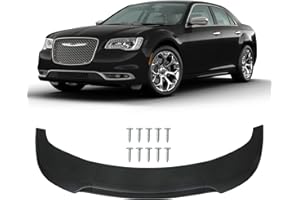 KKoneAuto Front Bumper Lip Compatible with 2015-2023 300 300C 300S SRT 4-Door Sedan Model, Front Air Dam Chin Spoiler Splitter 3Pcs, Matte Black
