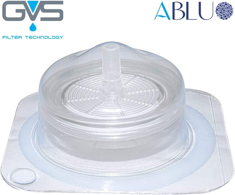 Syringe Filter, ABLUO, 33mm, STERILE, PES Membrane, 0.22µm, Acrylic Housing, 50/pk