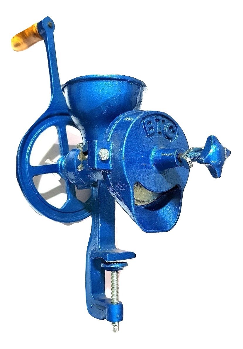 Buy BTC INDIA Domestic Cast Iron Hand Grinder (Blue) Online at Low Prices in India Amazon.in