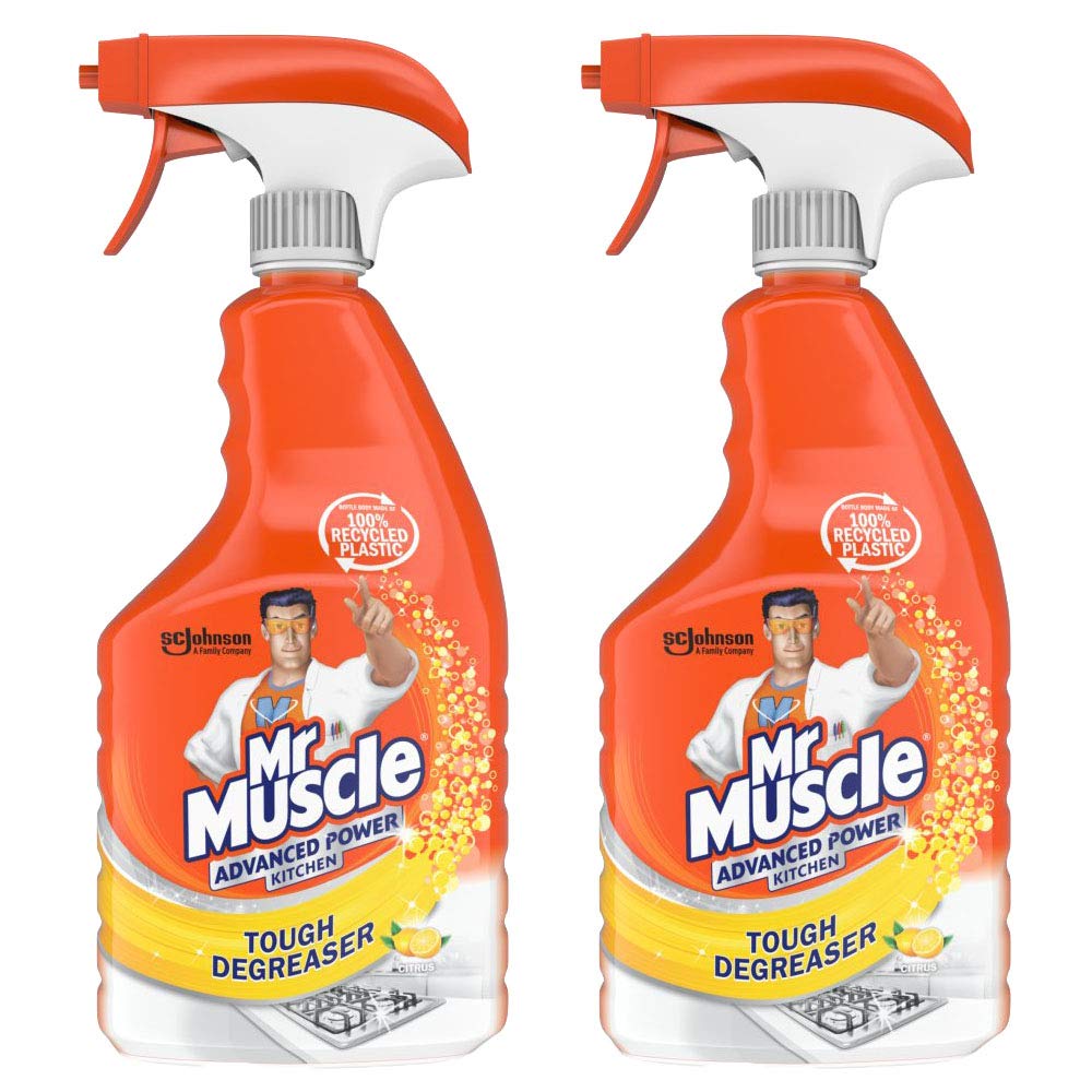 2 x 750ml Kitchen Stove Hob Sink Tiles Cooker Cleaner Spray Degreaser