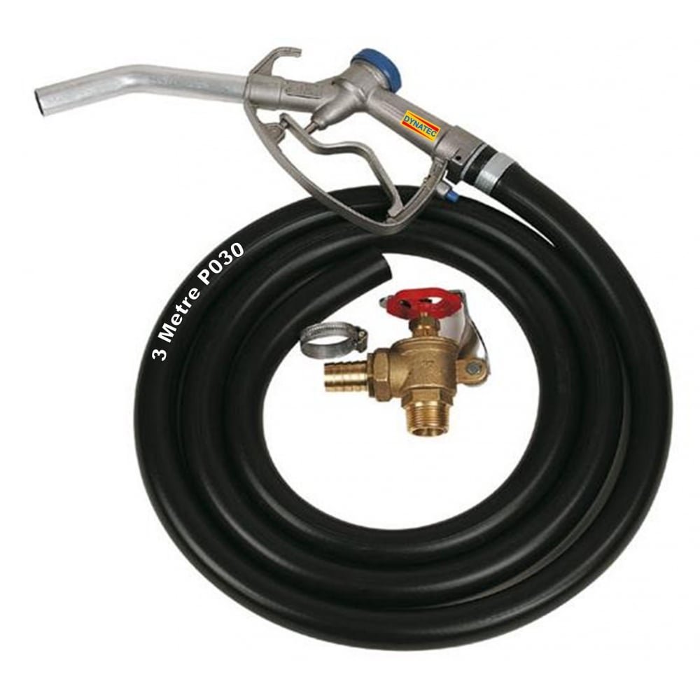 Transfer Pump Hose Pipe Diesel Oil Fuel Delivery Gun Nozzle Valve Tap