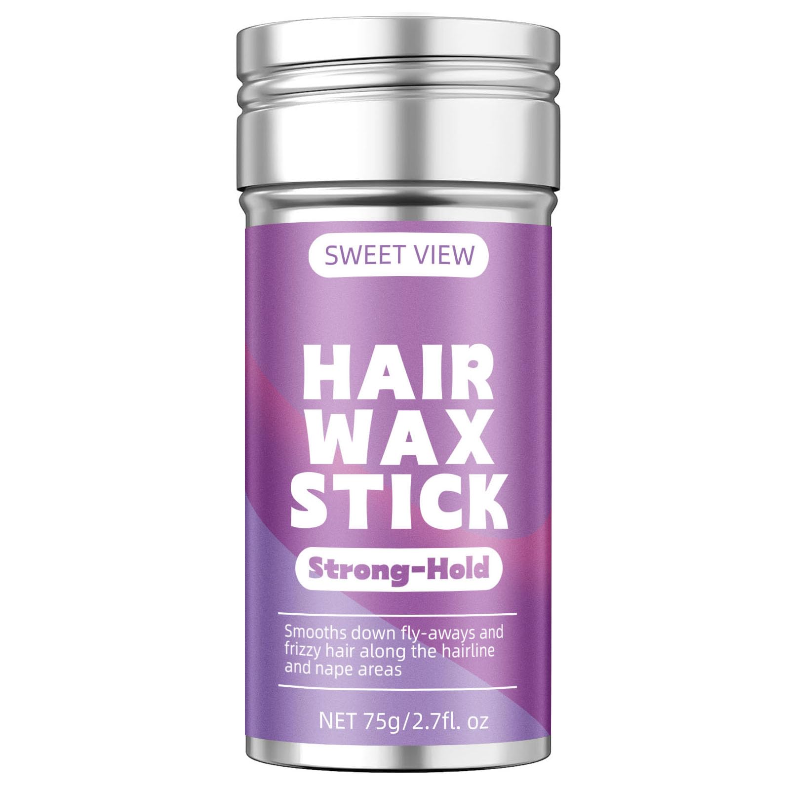 Photo 1 of SWEET VIEW Hair Wax Stick, Flexible Hold Slick Back Hair Balm for Tame Flyaways, Frizz, Sleek Ponytails, Buns, Styling Accessory for Women, Girls