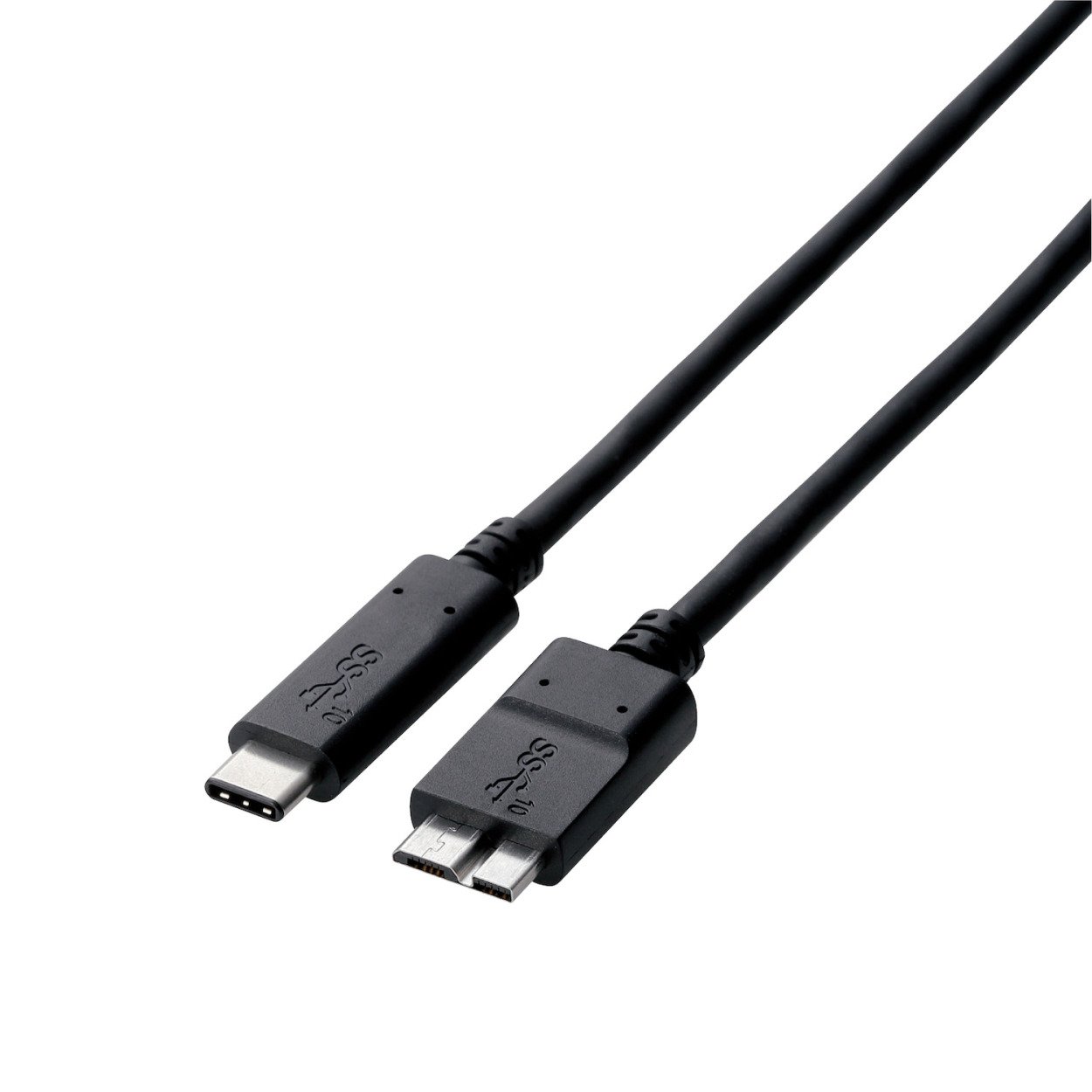 エレコム USBケーブル Type C USB to Micro B 0.5m USB3.1認証品 3A出力 最大10Gbps ブラックの商品画像