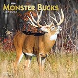 Monster Bucks 2020 12 x 12 Inch Monthly Square Wall Calendar with Foil Stamped Cover, Wildlife Anima by 