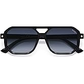 SOJOS Retro Polarized Square Aviator Sunglasses for Women Men Vintage 70s UV400 Protection Shade SJ2609