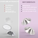 Boboduck Silver Nipple Shields 999 Silver Cups Large for Breastfeeding view 4