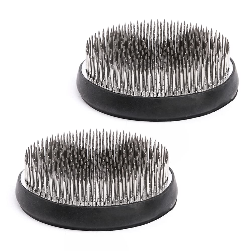 Flower Frog Stainless Steel Pin Frog Flower Arrangement Holder (80mm (2pcs))