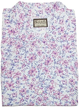 Ten West Apparel Women's Snap Front Short Sleeve Duster Robe, Medium, Purple