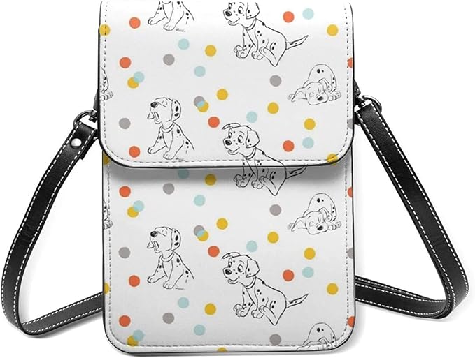 Amazon 101匹わんちゃん ショルダーバッグ スマホポーチ クロスボデ スマホバッグ 携帯電話ホルスター ワンショルダーバッグ ポシェット ミニポーチ 斜めがけ 防水 軽量 アニメ キャラクター レザー レディース メンズ ショルダーバッグ