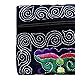 DZT1968® Women's Embroidered Cloth Long Card Holder Handbag Phone Wallet With Strap (Black)