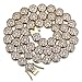 TOPGRILLZ Tennis Necklace for Women Silver Chain Choker Necklace 1Row 10mm 14K Gold Plated Cubic Zirconia Tennis Link Chain for Men 16/18/20/24inches