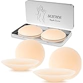 BELCKOS Cakes Nipple Covers Non Adhesive, Cakes Grippy Seamless Covers, Silicone Nipple Covers Nipple Pasties for Women