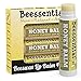 Beessential All Natural Lip Balm, Honey, 4 Pack | For Dry and Chapped Lips, Great For Men, Women, and Children, Moisturizing Beeswax, Coconut, Shea and Cupuacu Butter