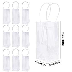 WAONIQ Ice Wine Bag, Portable Collapsible Clear