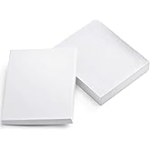 MESHA White 42PC Jewelry Gift Boxes with Lids, 6x5x1 Cotton Filled Glossy Jewelry Boxes, Necklace Gift Box, Bracelet Gift Box, Earring Box, Bulk Jewelry Boxes for Shipping, Small Business