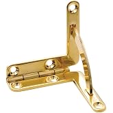 Solid Brass Small-Box Quadrant Hinge 1-1/4"W x 1-1/4"H x 7/32"