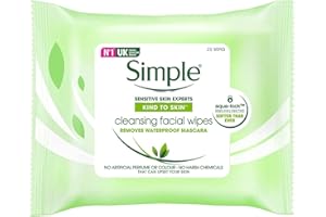 Simple Kind to Skin Cleansing Wipes 6 x Pack of 25 Wipes (150 Wipes)