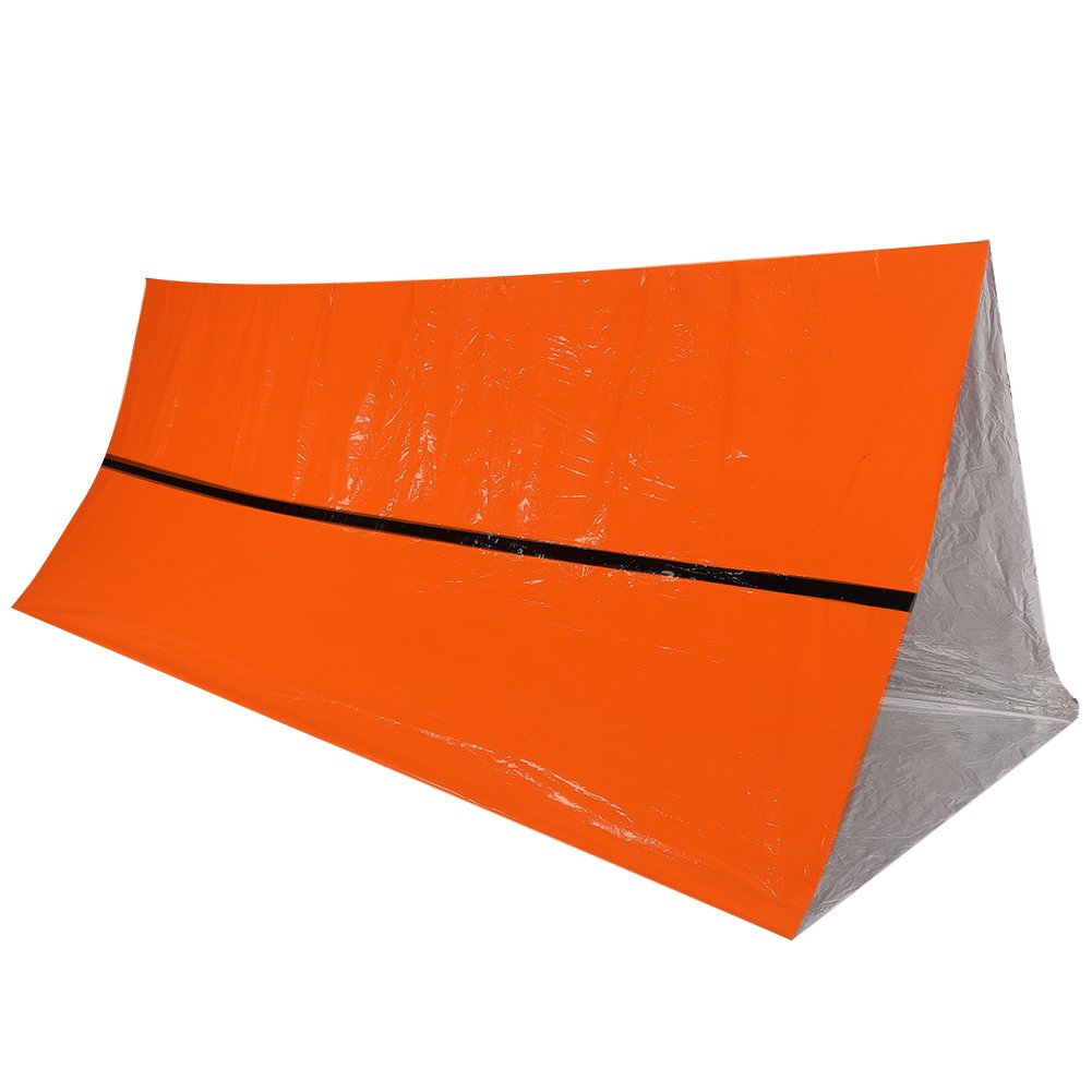 TOPINCN Emergency Thermal Blankets Thermal Rescue Shelter Foldable Military Survival Tent Gear Equipment for Earthquake Preparedness Kit Outdoors First Aid Kit
