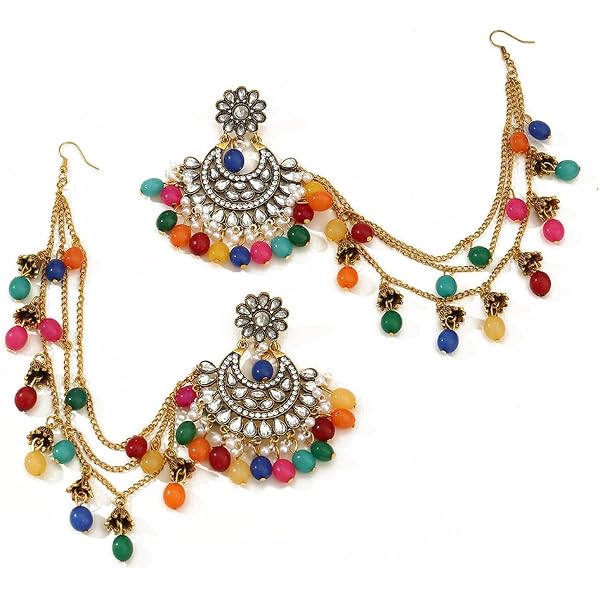Amazon.com: Afghan Pink Stone Tribal Crown, Ethnic Boho  display picture 1