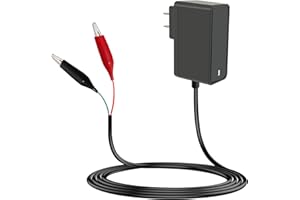 MEROM UL Listed 6V 0.6A Battery Charger for Moultrie Battery with LED Light Indicator Float Power Cord Adapter