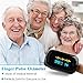 Pulse Oximeter, Finger Portable FDA Approved Digital Blood Oxygen and Pulse Sensor Meter with Alarm SPO2 For Adults and Children (High-end models)