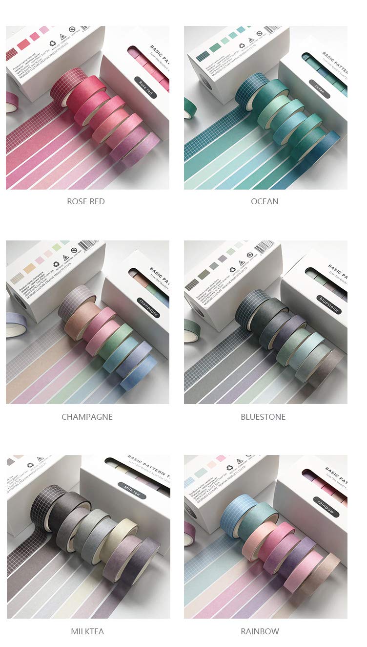 colourful washi tapes planner accessories