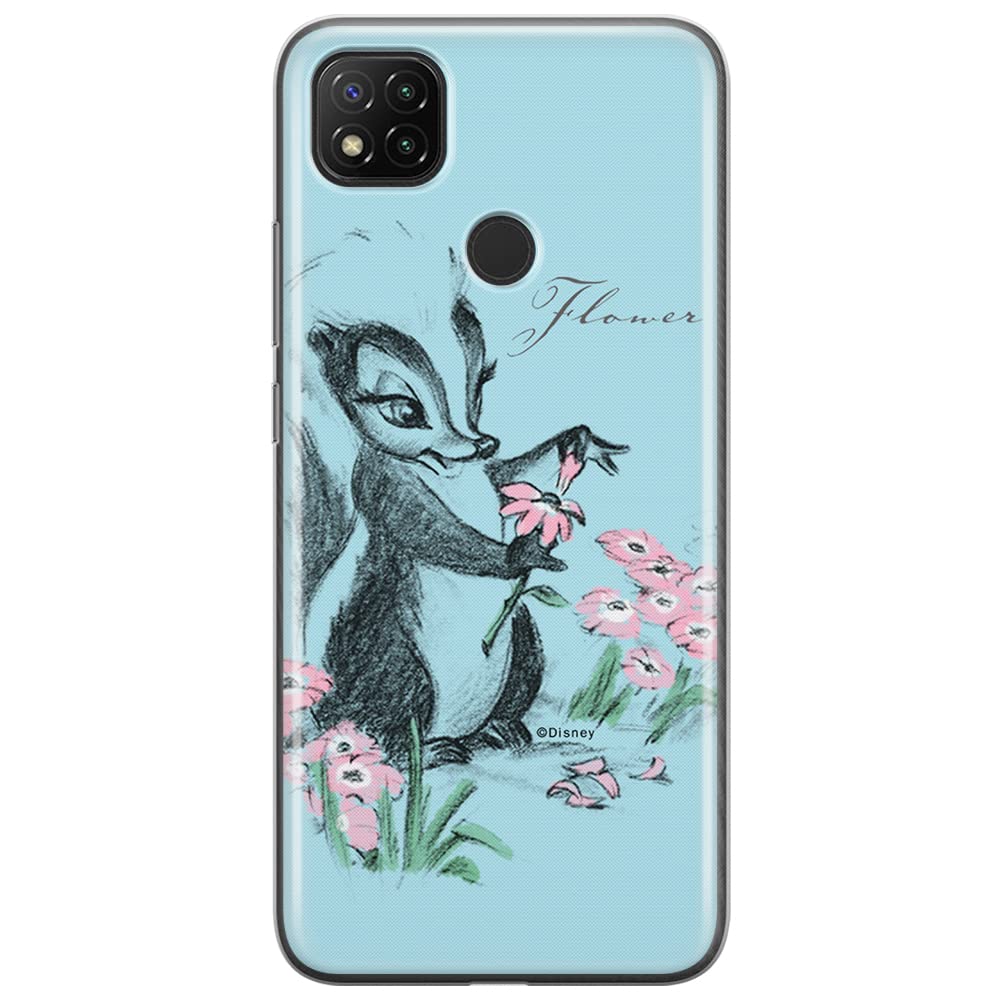 ERT GROUP mobile phone case for Xiaomi REDMI 9C original and officially Licensed Disney pattern Flower Skunk 001 optimally adapted to the shape of the mobile phone, case made of TPU