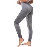 Dolcevida Women Cozy Velour Legging High Waist Buttery Soft Warm Velvet Stretch Seamless Yoga Pant