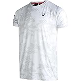 Spyder Mens Active Shirt - Crewneck Dry Fit Workout Shirts for Men - Camo Fitted Short Sleeve Athletic Mens Gym Shirt