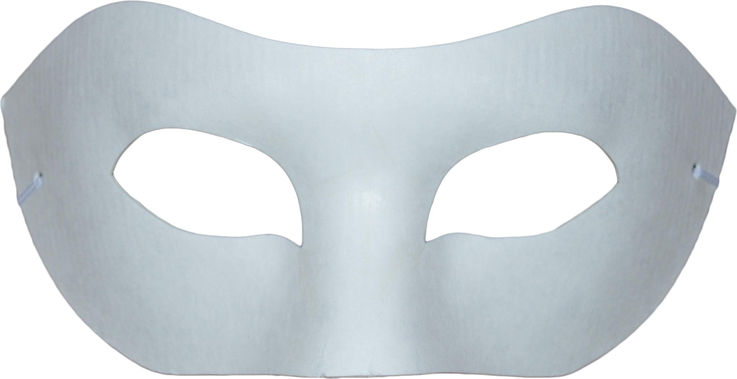 1 x Face Masks Plain White Eye Adult Child Kids Masquerade To Paint Decorate