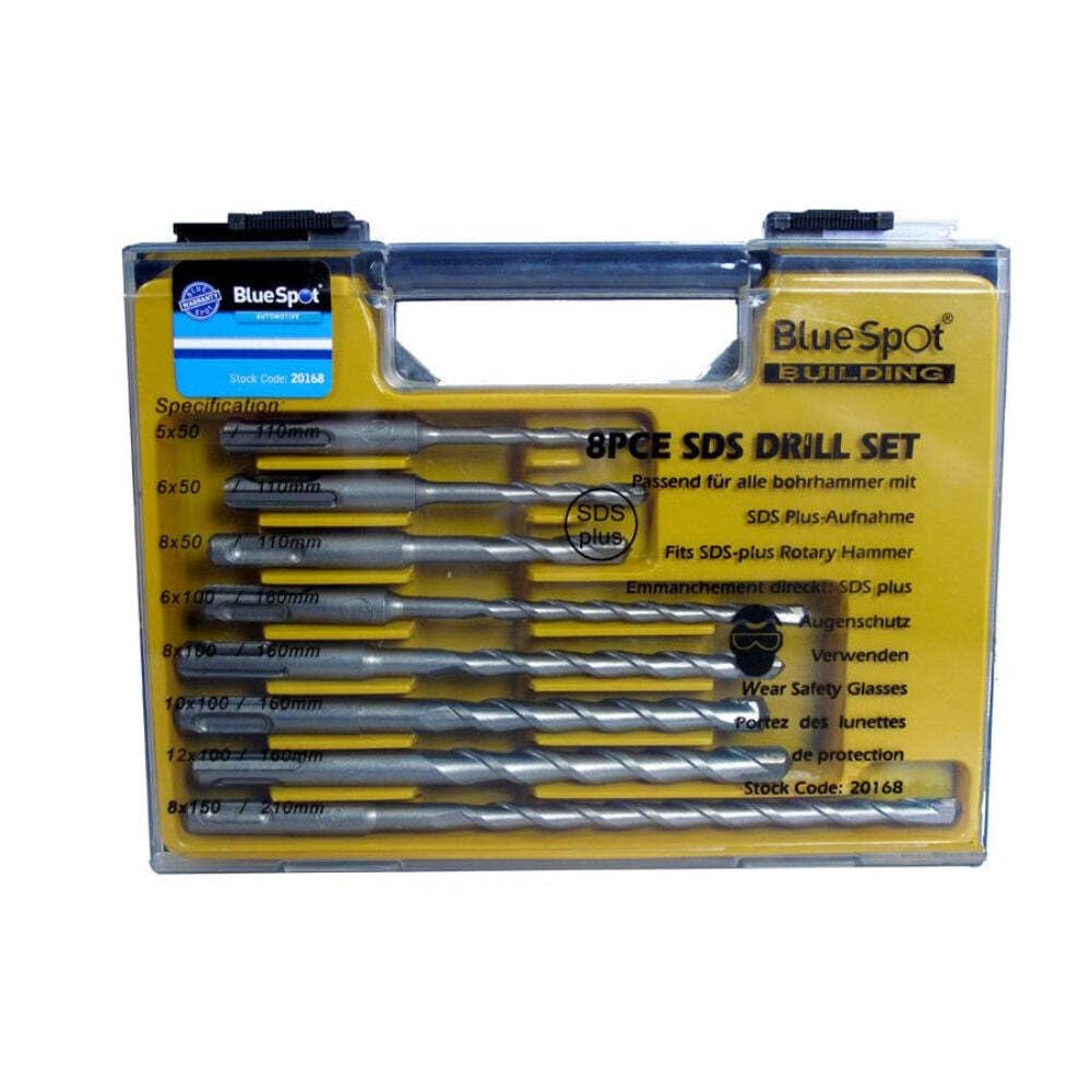 Blue Spot 20168 SDS Drill Sets (8 Pieces)