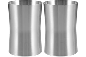 Luxshiny Toothbrush Cup Set 2-Pack Multi-Functional Bathroom Tumbler Holder Smooth Edge Travel Toothbrush Holder for Men Wome