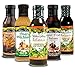 Walden Farms Calorie Free Salad Dressings, No Fat, Carbs, Gluten or Sugars- Pack of 5- Balsamic Pear & White Balsamic , Honey Balsamic , Super Fruits Balsamic , Raspberry Vinaigrettes