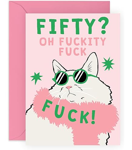 LimaLima 50th Birthday Card For Women Funny Bucket List Design For Females Large A5 When Folded Blank Inside