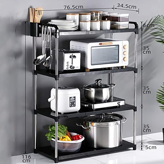 Almacenamiento y organización de la cocina Cuatro pisos de la ...