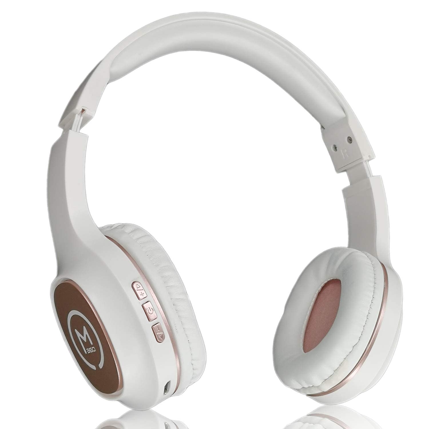 Morpheus 360 Tremors Bluetooth Headphones | Built-in Microphone | Wireless Headset | Gaming Headphones | on Ear Earphones | Wireless/Wired | Rose Gold | HP4500R