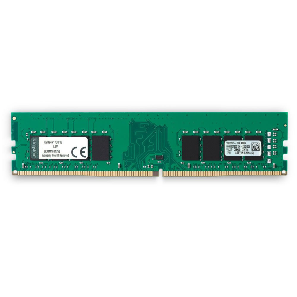 Kingston 16GB DDR4 2400Mhz 1.2V CL17 UDIMM RAM Memory Module for Desktops