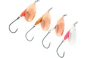 Prime Lures Weighted Fishing Spinners Real Silver