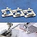 Sewing Machine Presser Foot KINGSO 3 Sizes Rolled Hem Pressure Foot Snap-On Presser Walking Foot for Low Shank Sewing Machine, Singer, Baby Lock, Brother, Janome (1/2'',3/4'',1'') (3 Sizes)