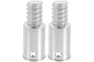 jojofuny 2pcs Threaded Tip Replacement Broom Handle Ends with American Thread for Mop and Broom Extension
