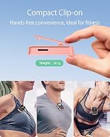 YOTON MP3 Player Bluetooth 5.2 Pink 64GB Expandable Clip FM Radio view 3