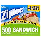 Ziploc Sandwich Bags - 4/125 ct. Bags (500 Total)
