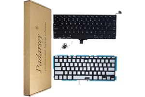 Padarsey New Laptop Replacement Keyboard with Backlight Backlit for MacBook Pro 13-inch A1278 2008-2015 Year with 80Pce Keybo