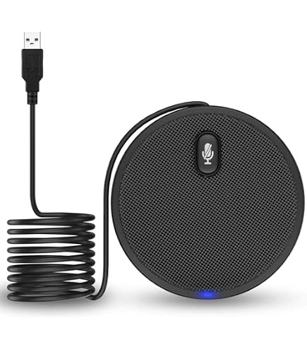 Micro Conférence USB 360° SEAFRONT - Micro Omnidirectionnel Avec Haut-parleur Et Commandes Tactiles Pour PC Portable
